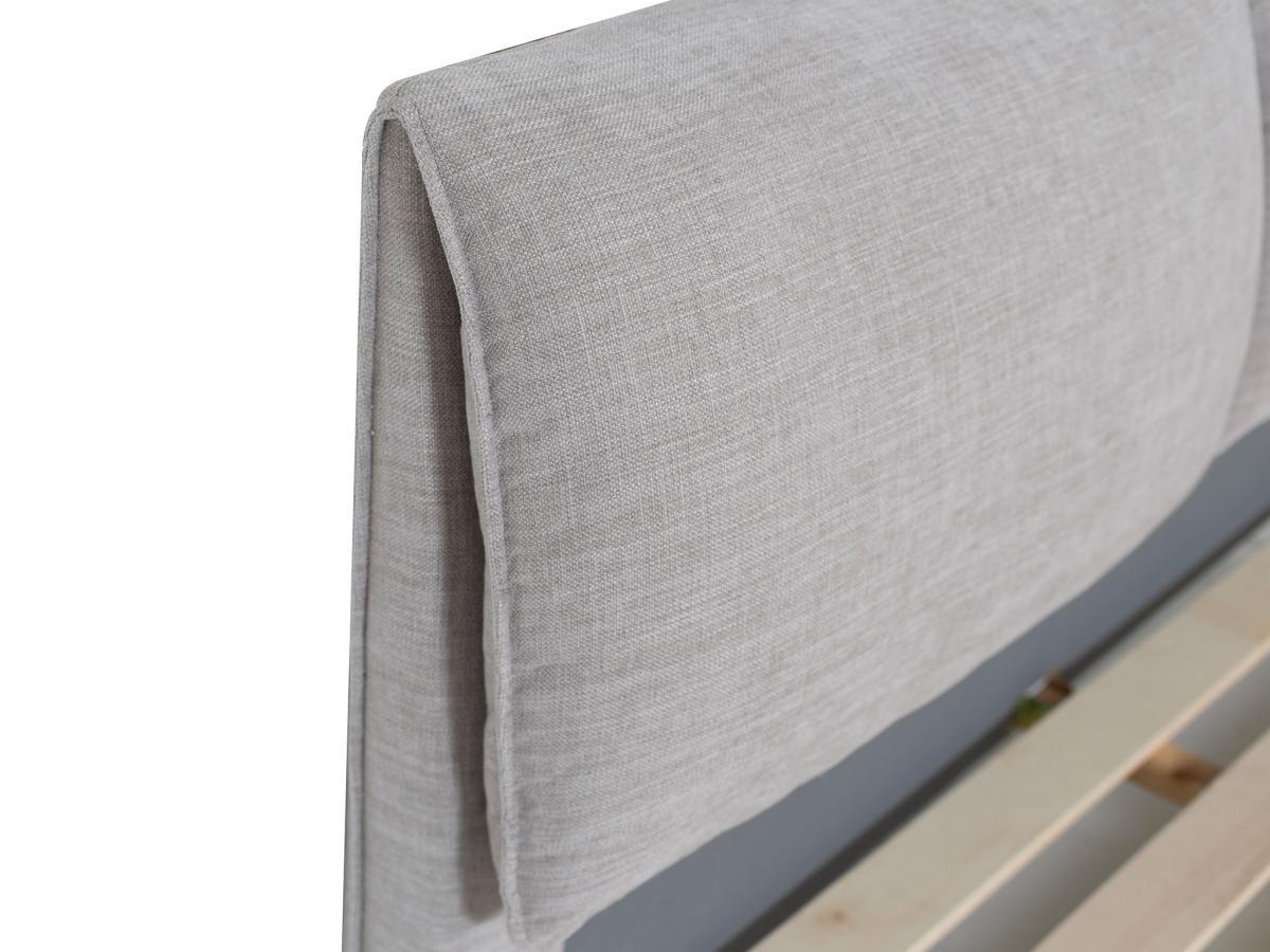 Maison Céphy Bett 160 x 200 cm - Stoff - Grau meliert - RIMOTA von Maison Céphy  