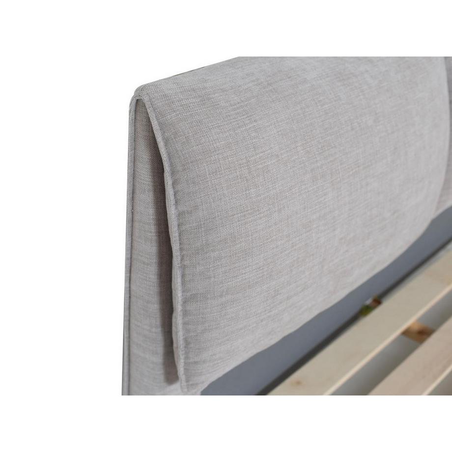 Maison Céphy Bett 160 x 200 cm - Stoff - Grau meliert - RIMOTA von Maison Céphy  