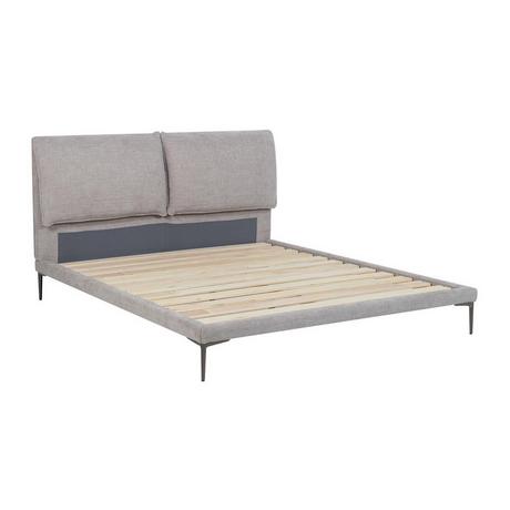 Maison Céphy Bett 160 x 200 cm - Stoff - Grau meliert - RIMOTA von Maison Céphy  