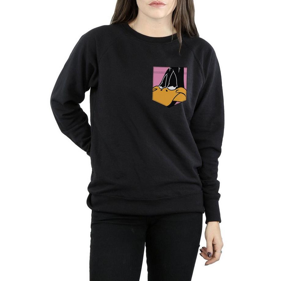 LOONEY TUNES Daffy Duck Pocket Sweatshirt  