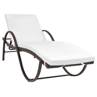 VidaXL Chaise longue rotin synthétique  