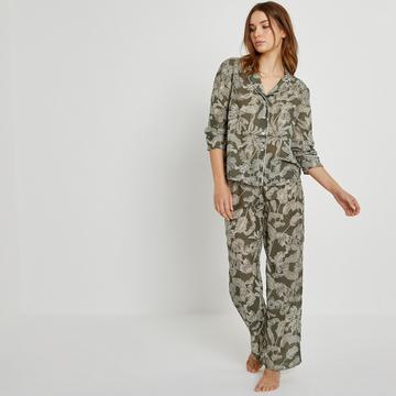 Bedruckter Pyjama im Retro-Stil