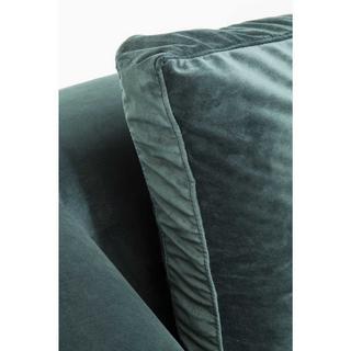 KARE Design Ecksofa Black Gianna Velvet Grün links  