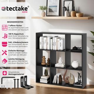 Tectake Libreria Tartu con 7 scomparti aperti, 104x29x107 cm  