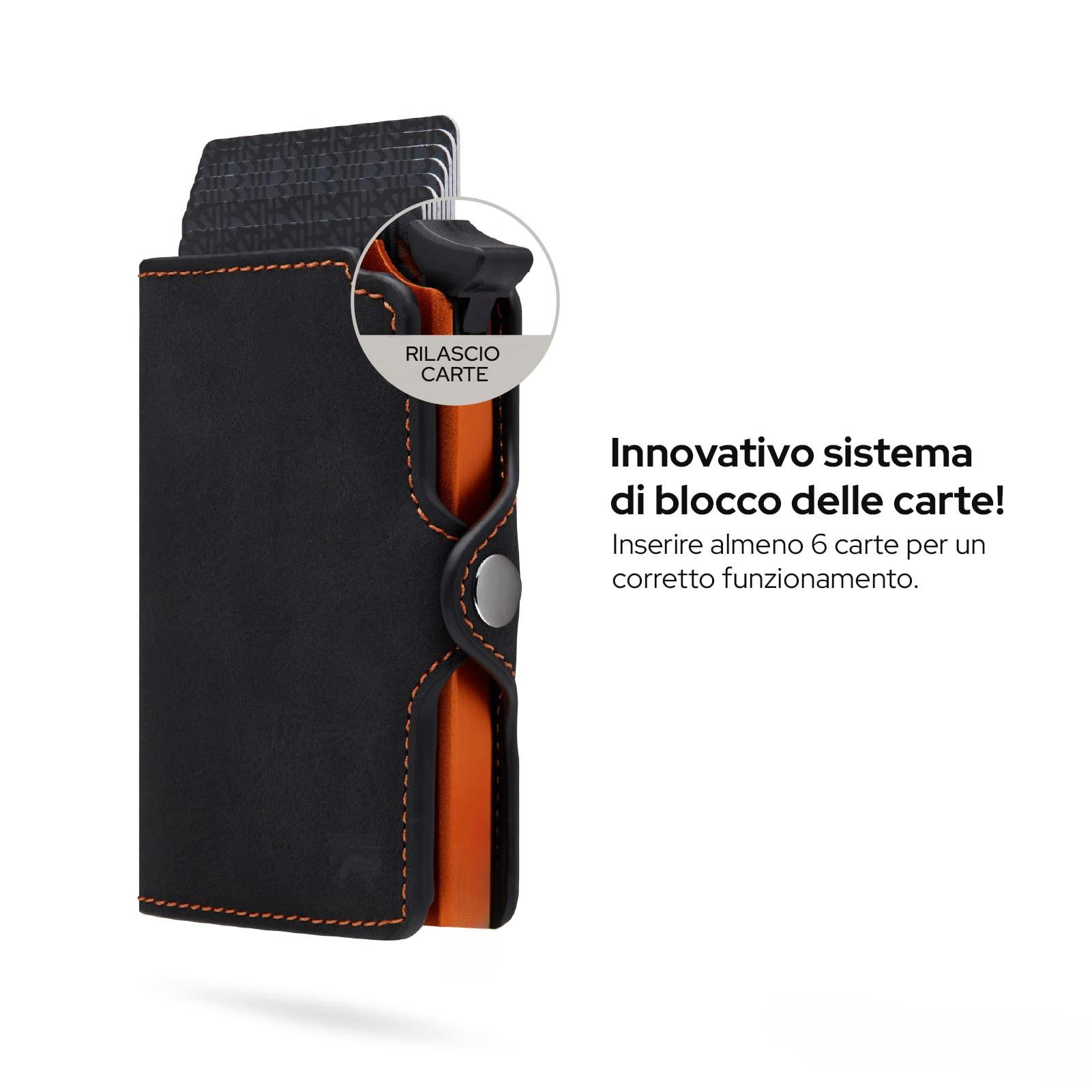 Only-bags.store ID-Kartenhalter mit RFID-Schutz und Geldklammer  