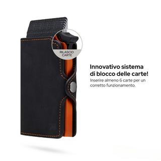 Only-bags.store ID-Kartenhalter mit RFID-Schutz und Geldklammer  