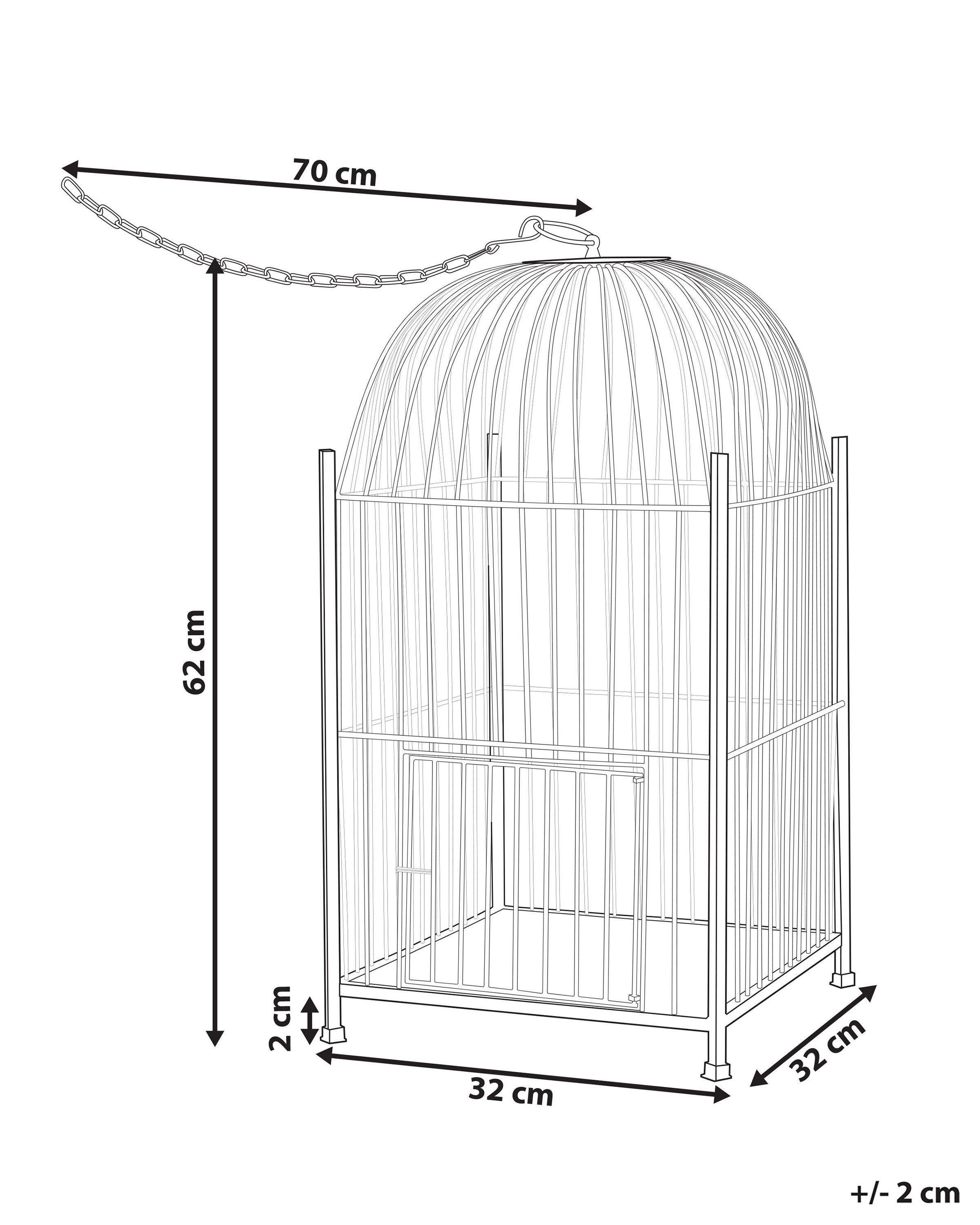 Beliani Lanterne en Métal Rétro COMOROS  