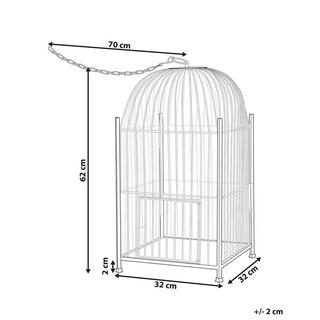 Beliani Lanterne en Métal Rétro COMOROS  