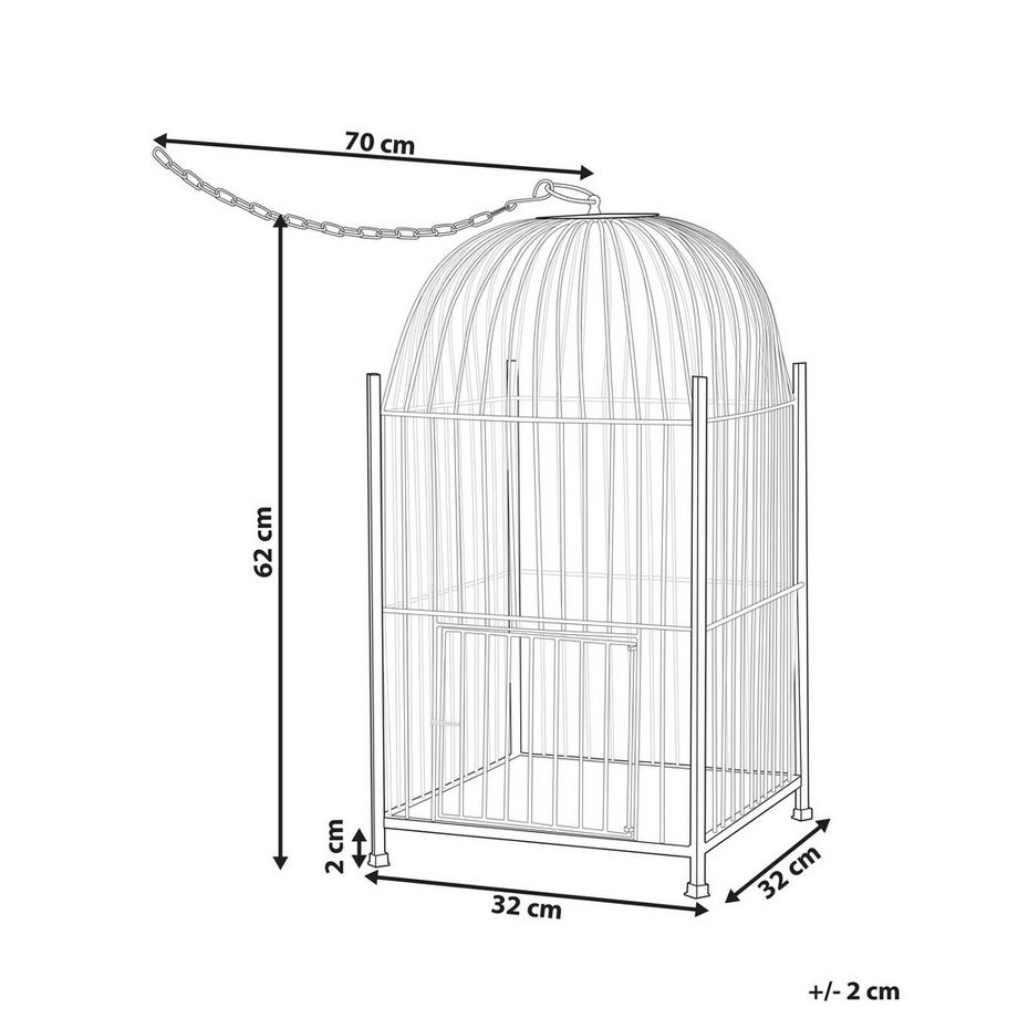 Beliani Lanterne en Métal Rétro COMOROS  