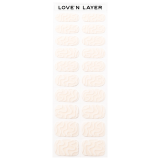 Lovenlayer  Autocollants pour ongles Sweet Swirl Bright White 