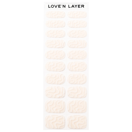 Lovenlayer  Autocollants pour ongles Sweet Swirl Bright White 