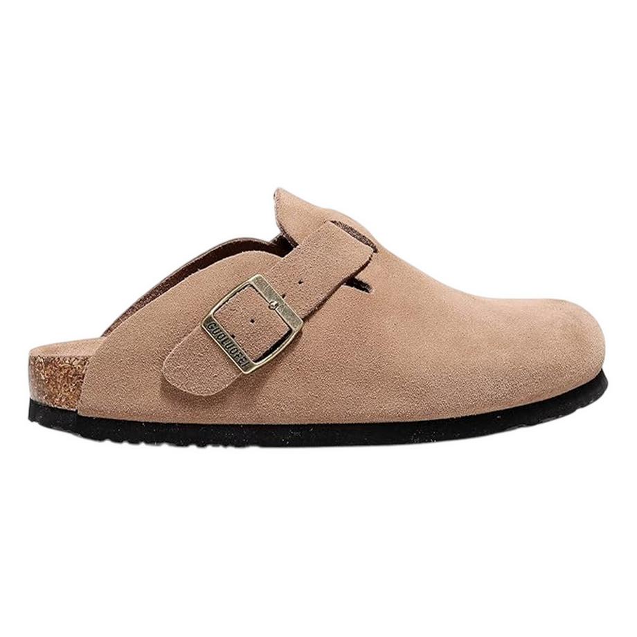 SKECHERS Wildleder Flache Pantoffeln  