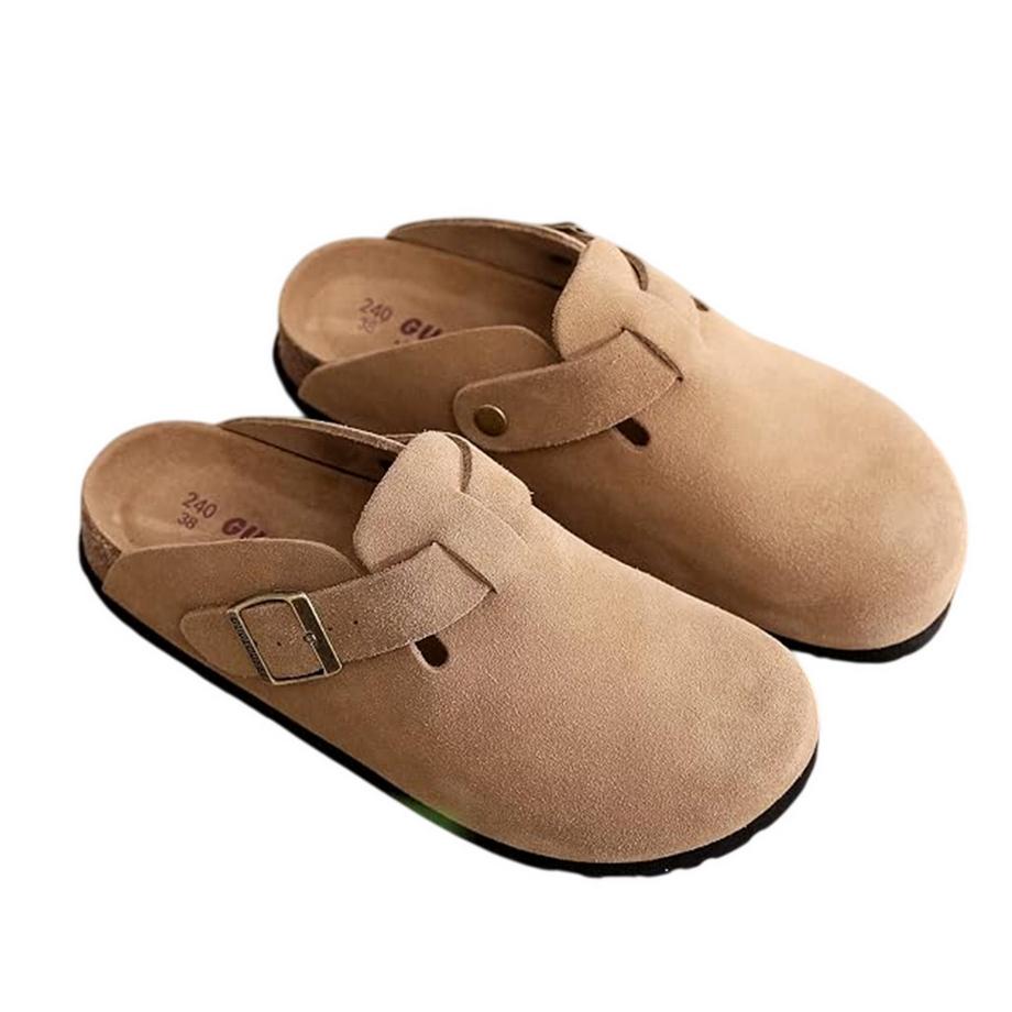 SKECHERS Wildleder Flache Pantoffeln  