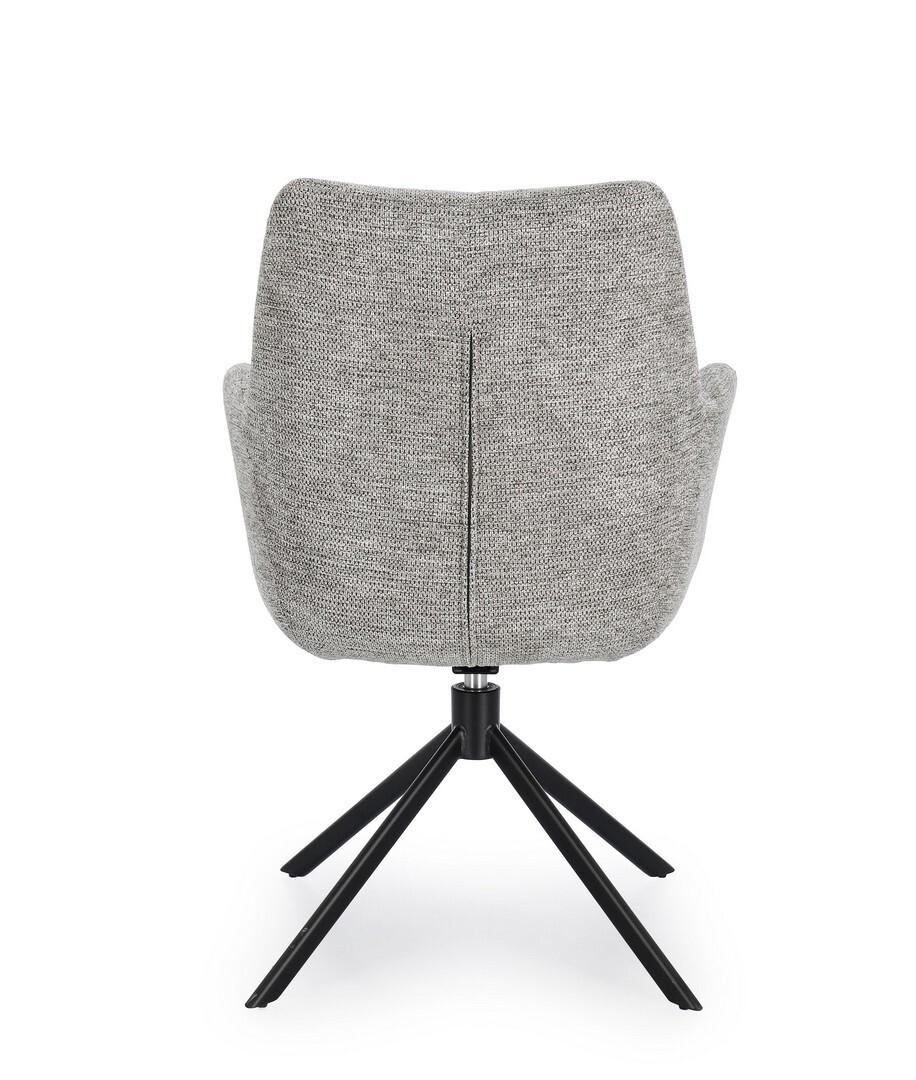 mutoni Fauteuil pivotant Alexander gris cendré  