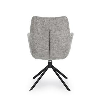 mutoni Fauteuil pivotant Alexander gris cendré  