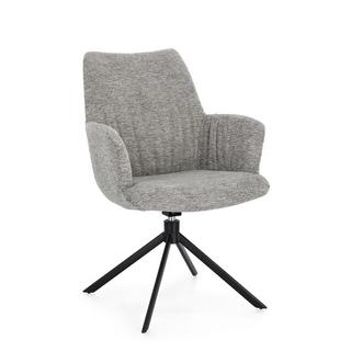 mutoni Fauteuil pivotant Alexander gris cendré  