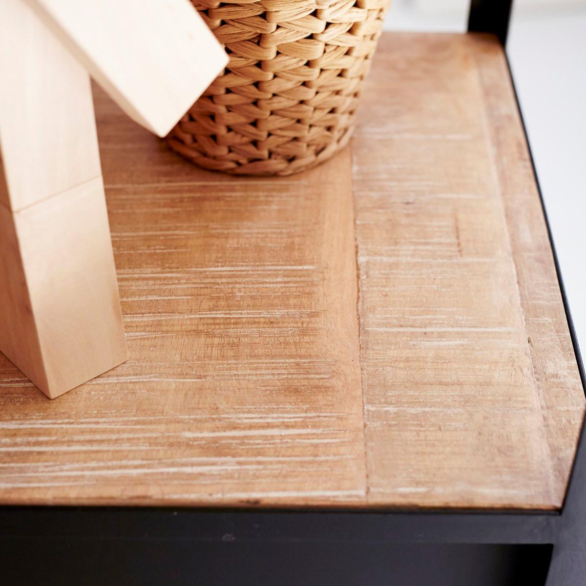 Tikamoon Colonne en manguier et métal Industriel  