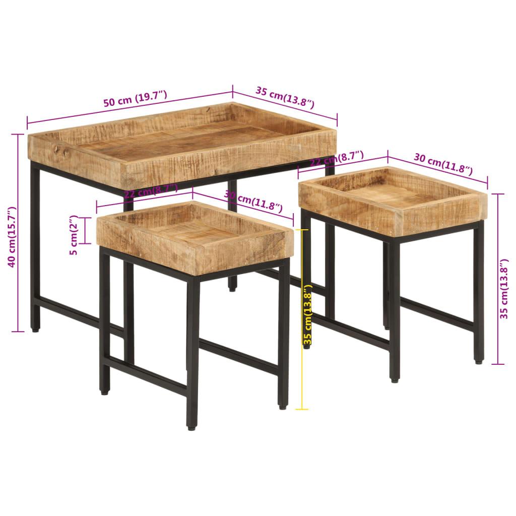 VidaXL Satztisch holz  