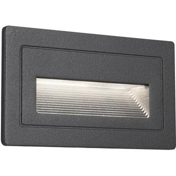 Mur extérieur 230 V EBL long 2 W IP65 3000 K 210 x 60 aluminium