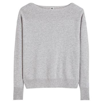 Pull encolure bateau en fine maille cachemire