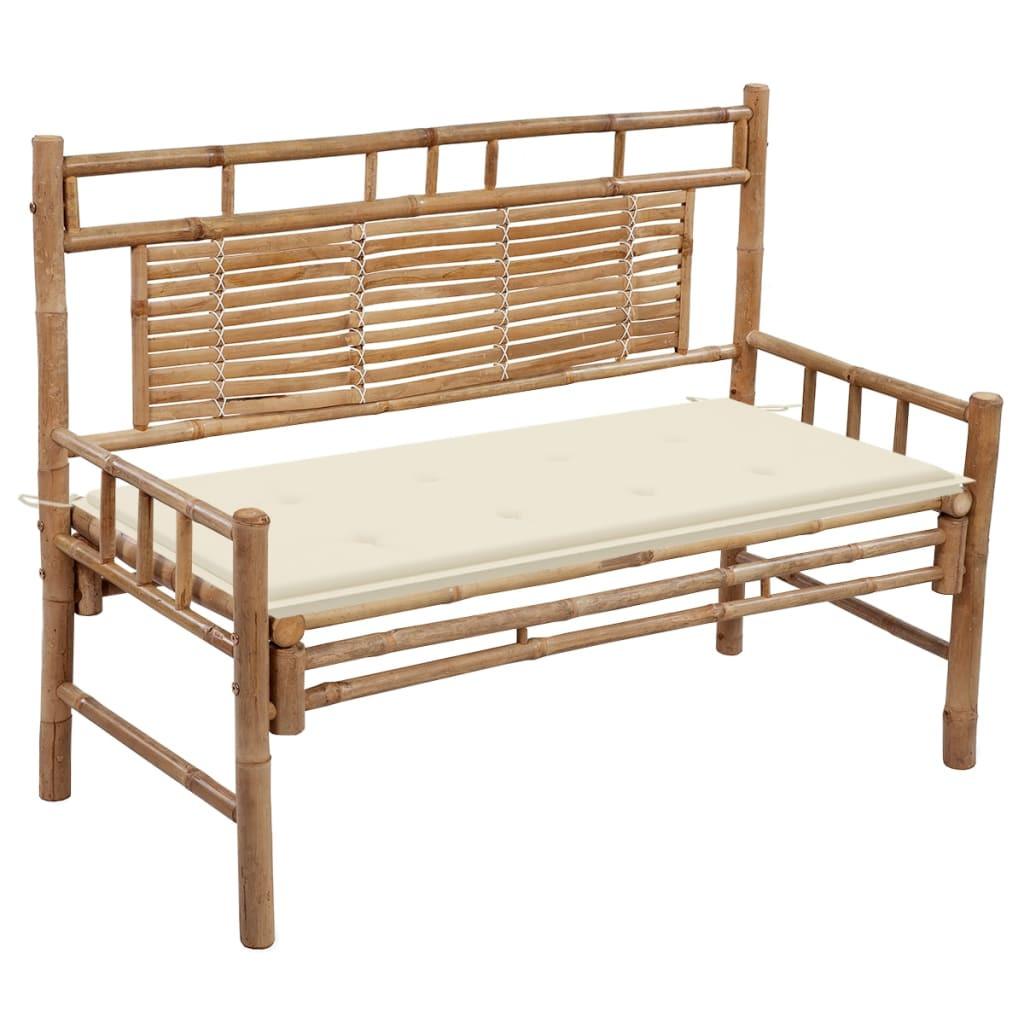 VidaXL Banc de jardin bambou  