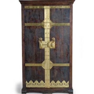 Armoire manguier brun foncé bronze 110x190