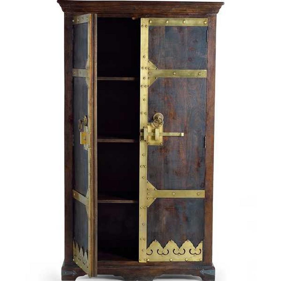 mutoni Armoire manguier brun foncé bronze 110x190  