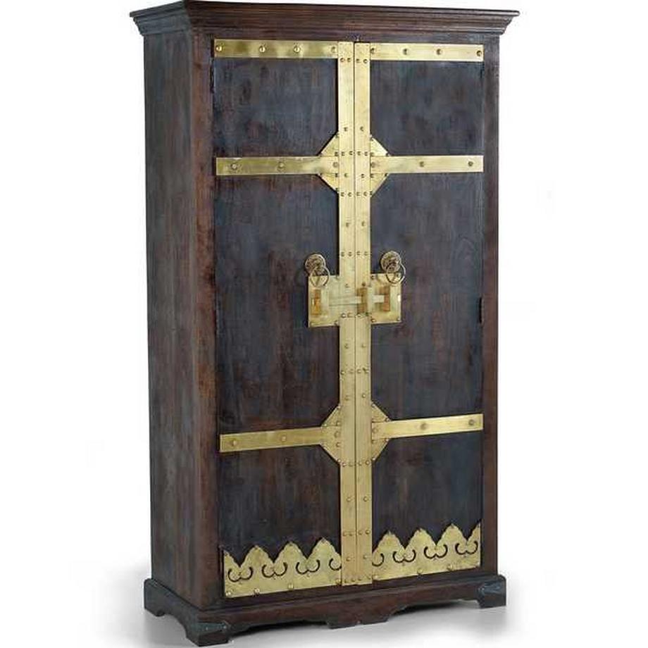 mutoni Armoire manguier brun foncé bronze 110x190  