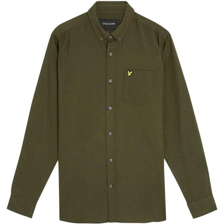 Chemise Unie Manches Longues À Boutons