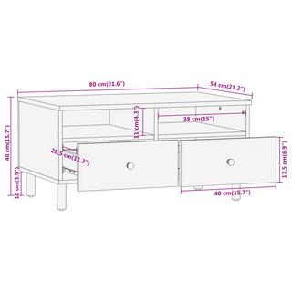 VidaXL Table basse bois  