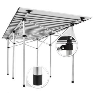 Tectake  Camping Klapptisch aus Aluminium inkl. Tasche 140x70x70cm 