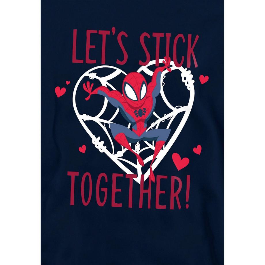 Spider-Man  Let's Stick Together Felpa Con Cappuccio San Valentino Da Indossare 