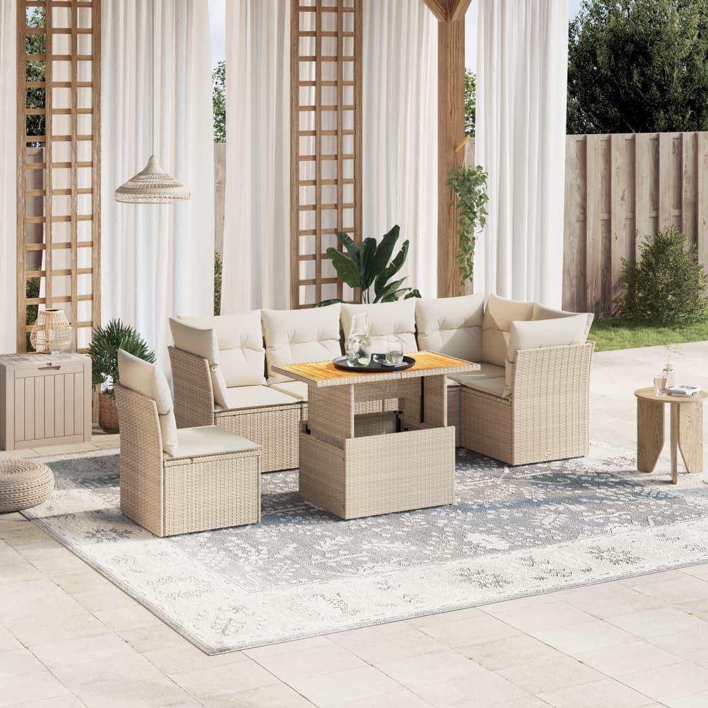 VidaXL set divano da giardino Polirattan  