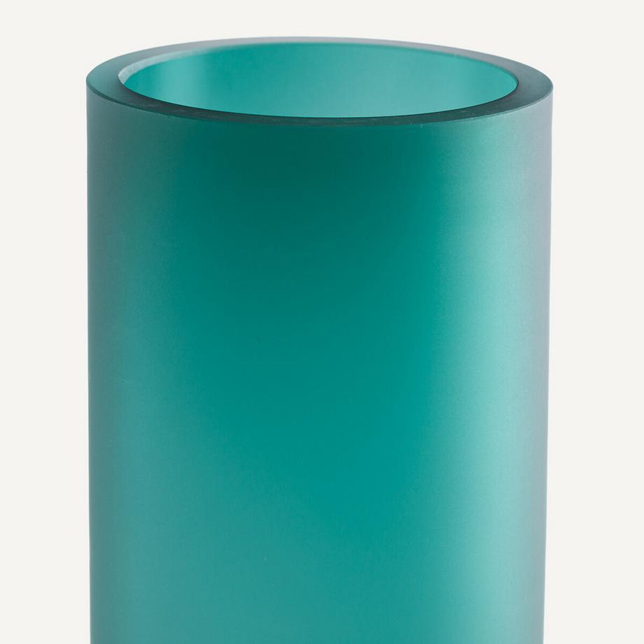 AM.PM Vase en verre soufflé givré  