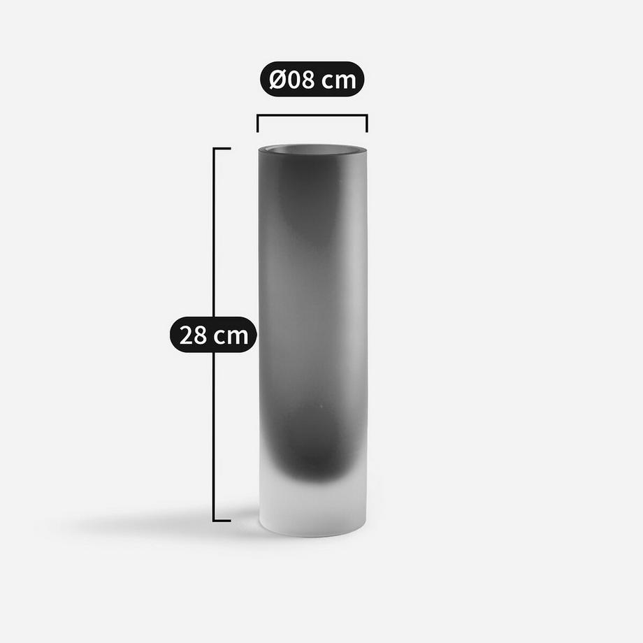 AM.PM Vase en verre soufflé givré  