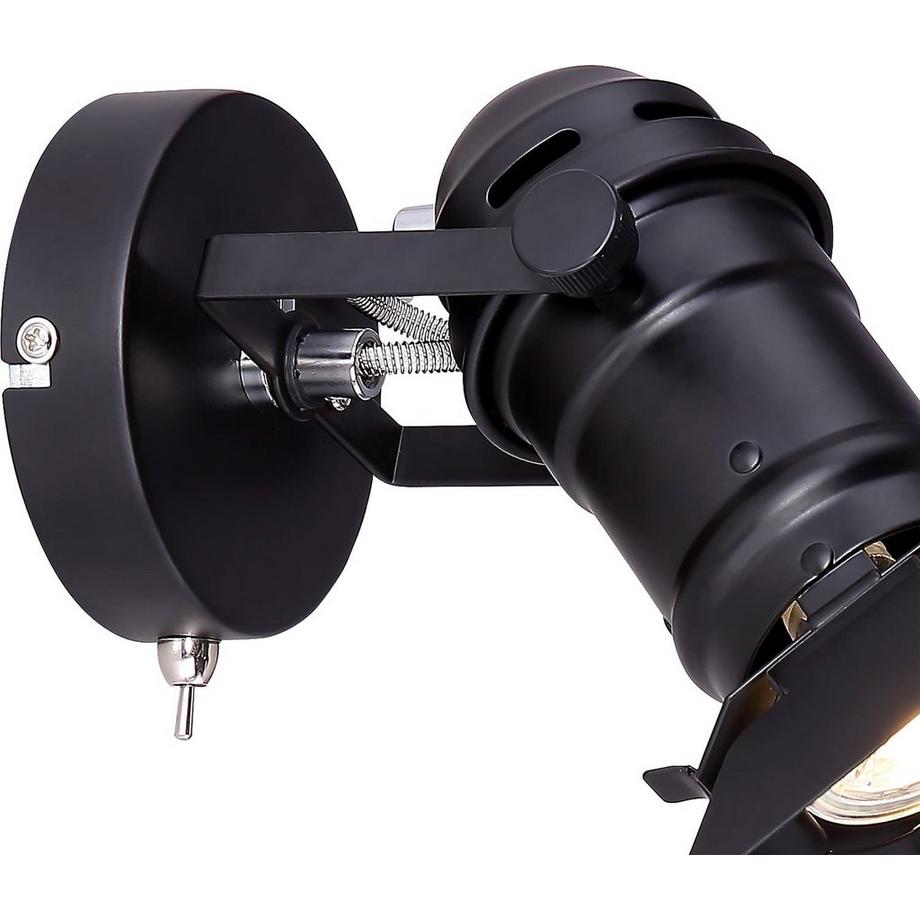 mutoni Faretto Egon metallo nero 1xGU10  