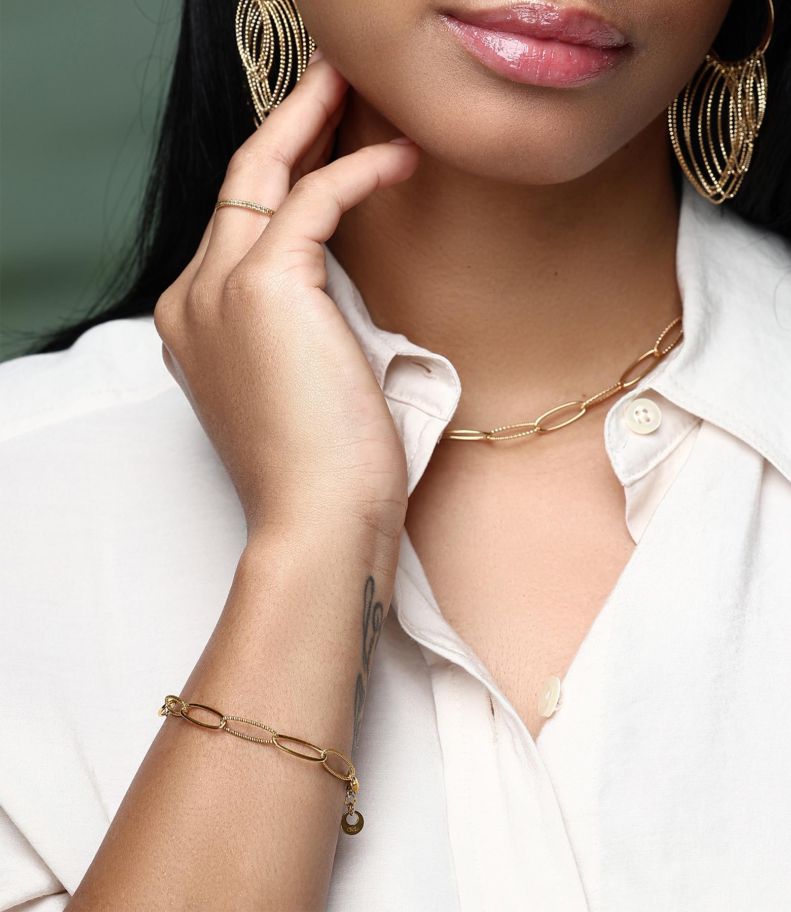 PHANTASYA  Palazzo Armband 2194 Rhodiniert 