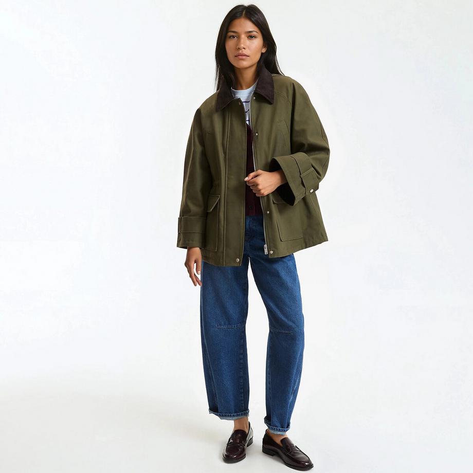 La Redoute Collections Parka Mi-Longue avec Fermeture Éclair  