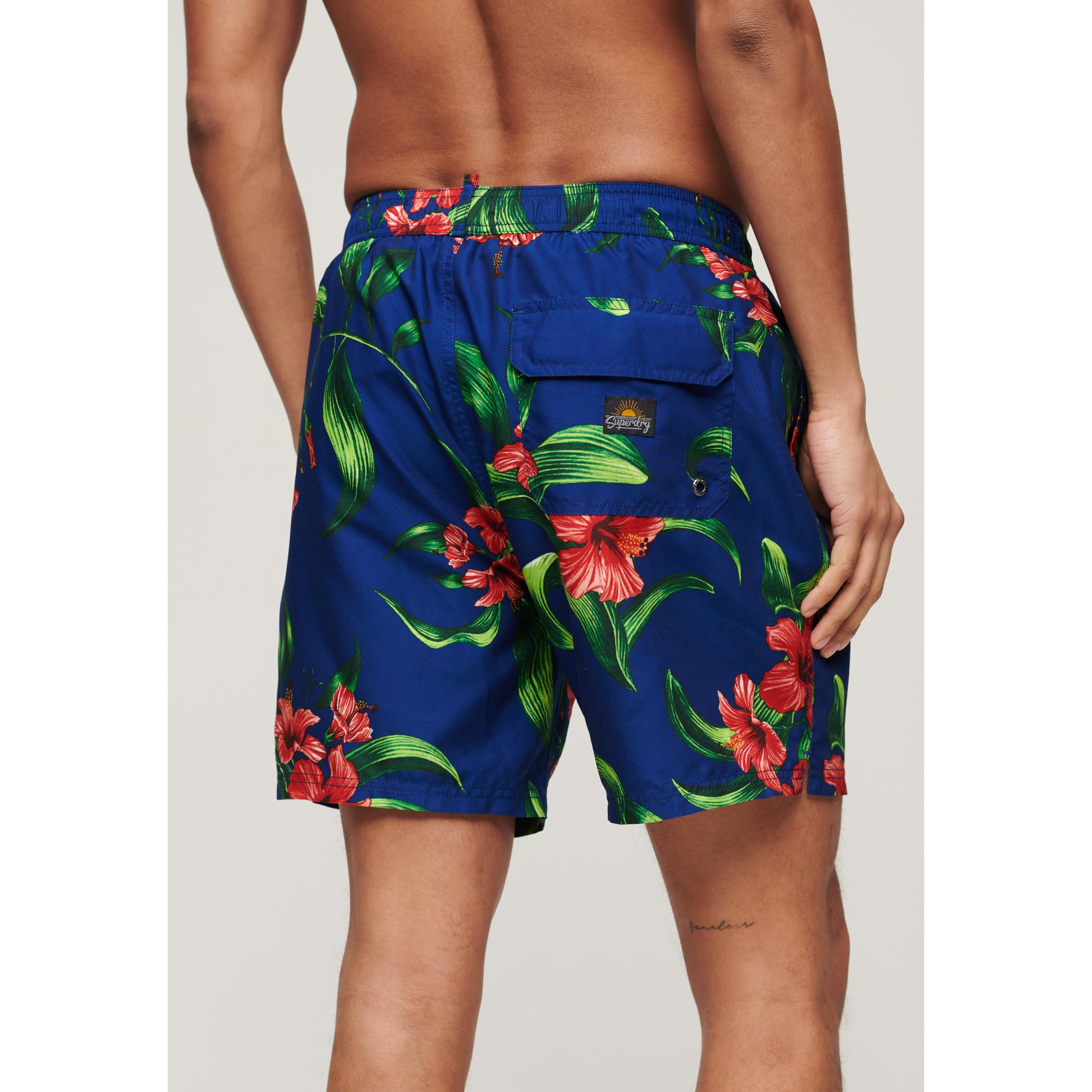 Superdry  short de bain imprimé hawaïen 