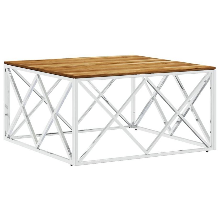 VidaXL Couchtisch edelstahl  