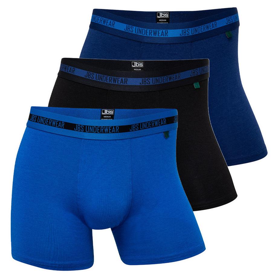 JBS Underwear Confezione da 3 Boxer Lunghi Bamboo  
