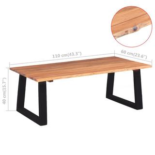 VidaXL Table basse bois d'acacia  