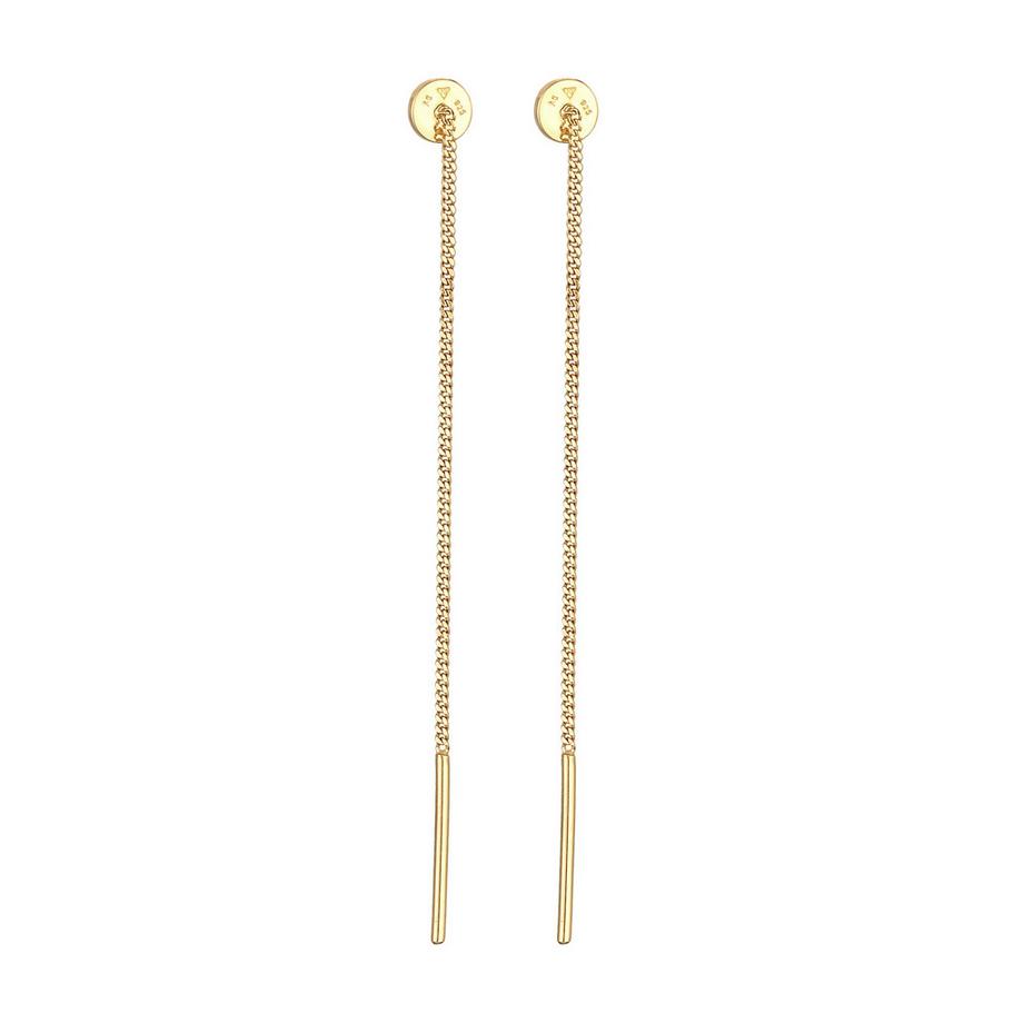 Elli  Ohrringe Plättchen Minimal Basic Durchziehen 