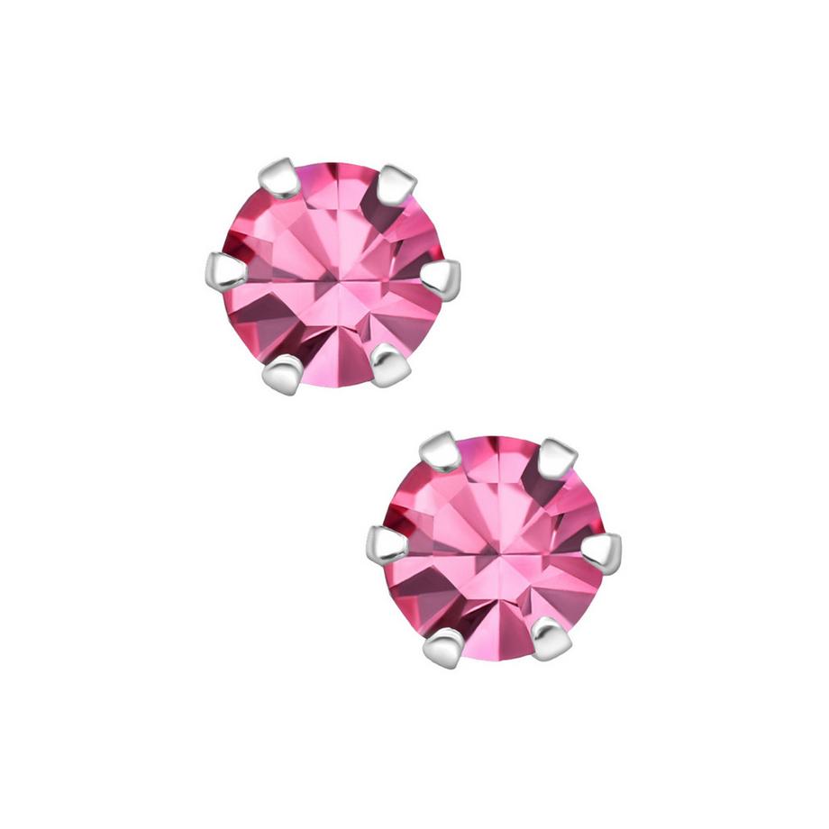 Maxte  Runde  Ohrstecker mit Kristallen 