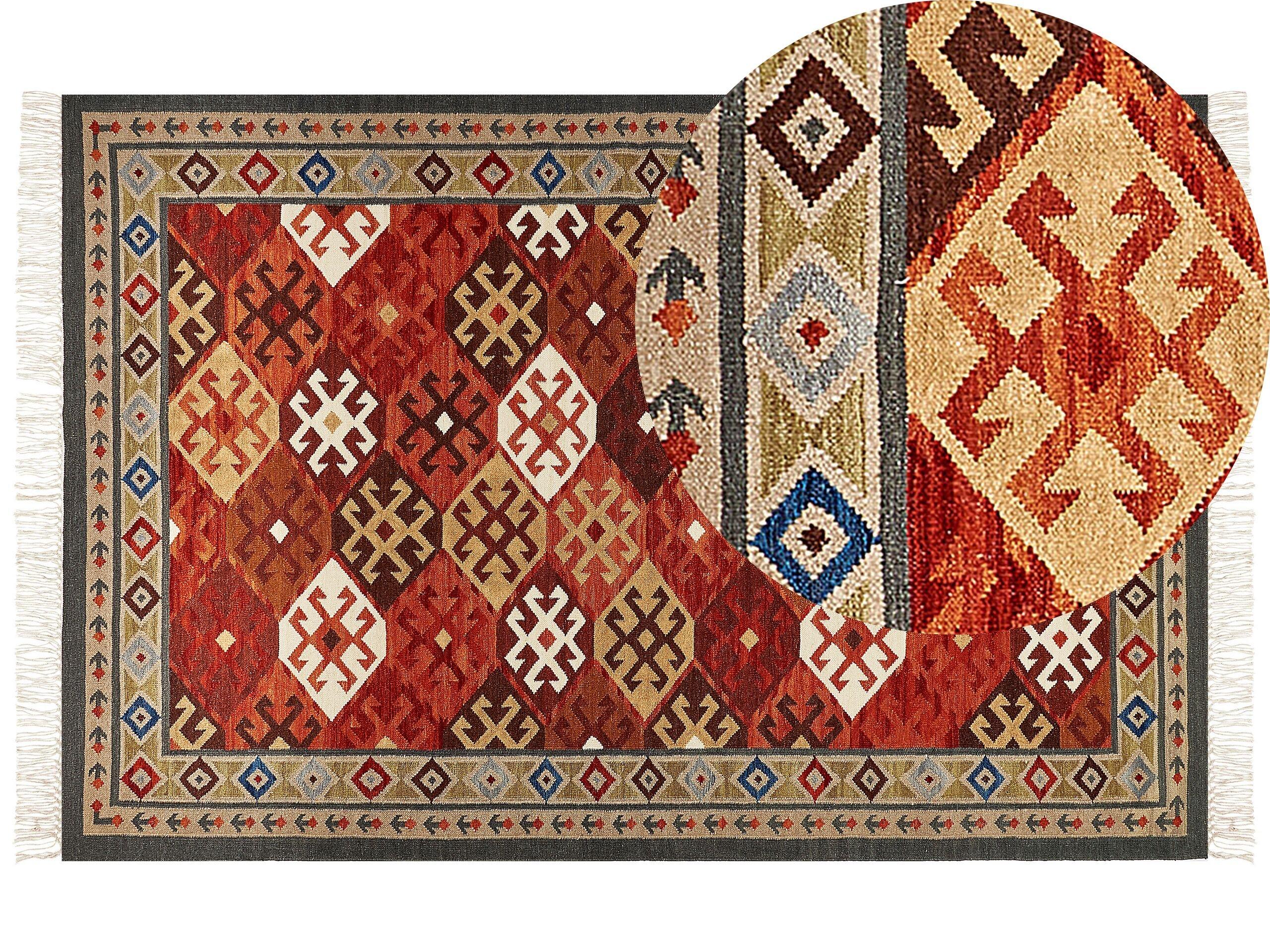 Beliani Tapis en Laine Rustique URTSADZOR  