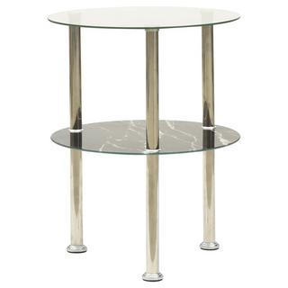 VidaXL Table d'appoint verre  