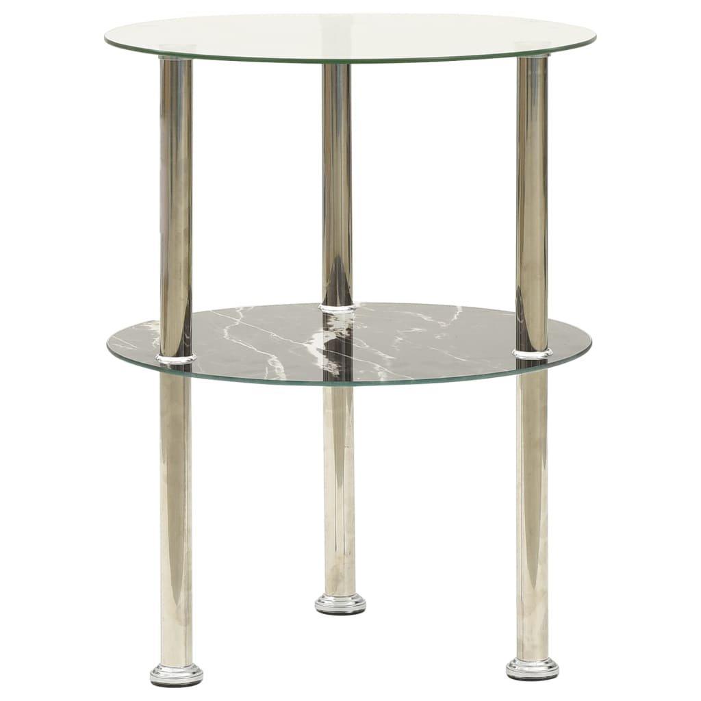 VidaXL Table d'appoint verre  