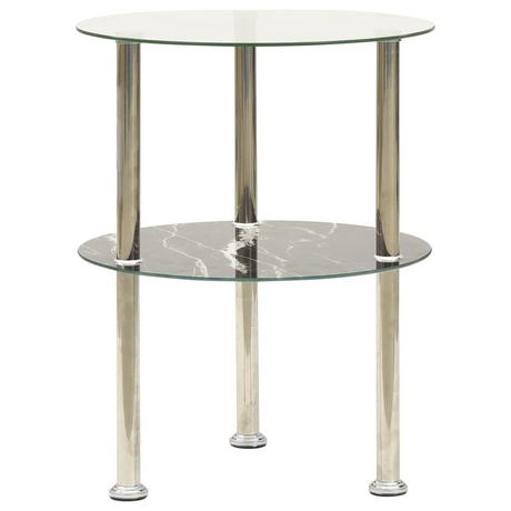 VidaXL Table d'appoint verre  