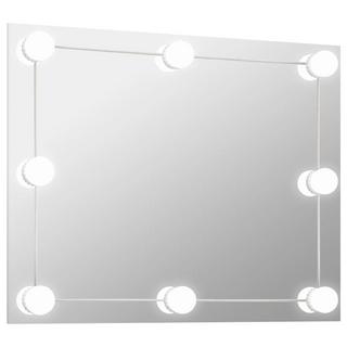 VidaXL Miroir mural avec lampe led verre  