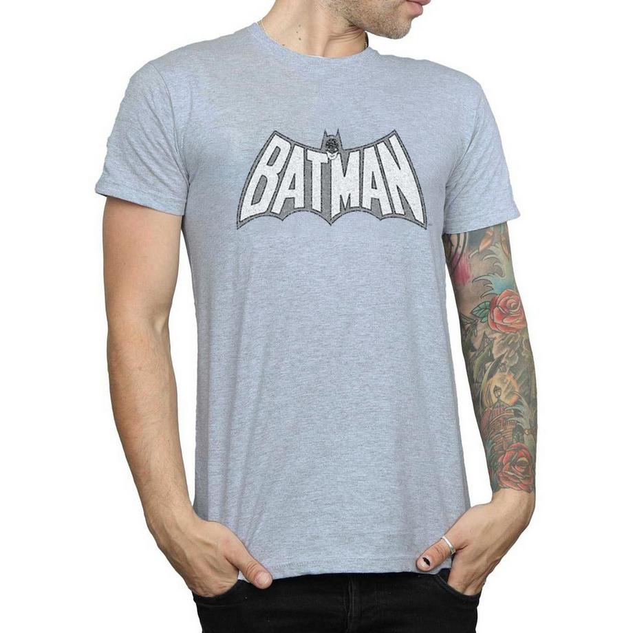 DC COMICS T-shirt a Maniche Corte Logo Batman  